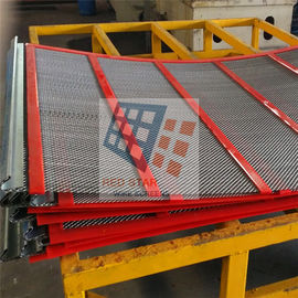 Customizable 65Mn High Carbon Steel Wire With Pu Strip Self Cleaning Screen Mesh for Mining and Quarry