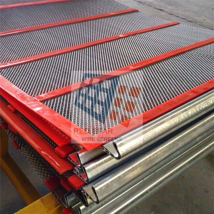 Mining Industrial Steel Screen Mesh Poly Strip Self Cleaning Ss Wire