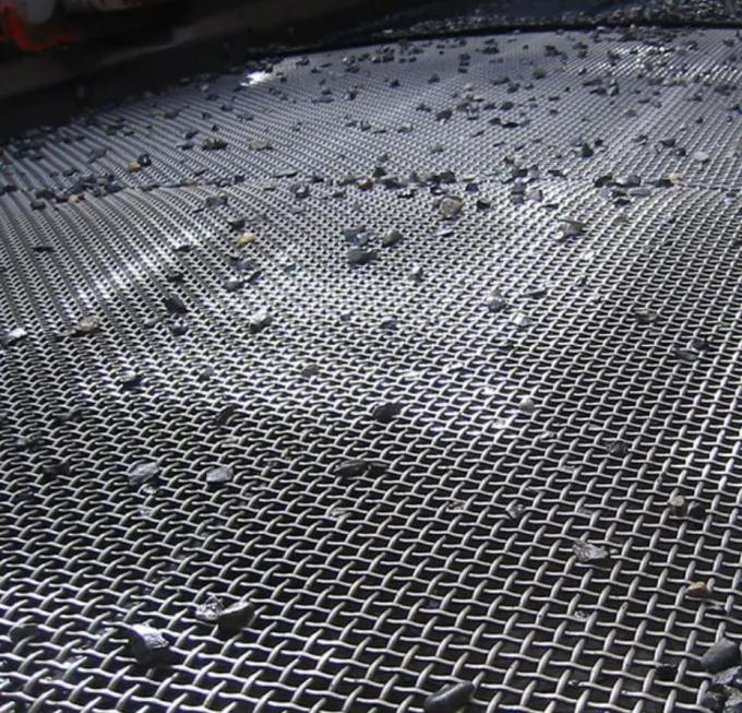Black Woven Crusher Vibrating Sieve Screen Mesh Rock Shaker High Carbon Steel 65 Manganese 0