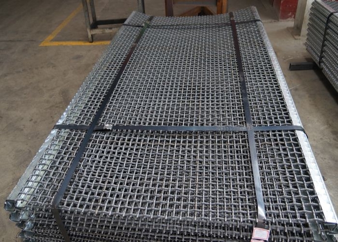 Slot Screen Rectangular Spring Steel Metal Wire Mesh Screen ISO9001 Standards 1