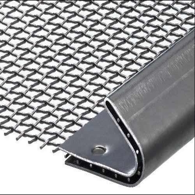 Woven Filter Vibratory Screen Mesh With Hook Crimped Wire For Mining