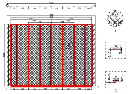 Customizable 0.8mm Dia Self Cleaning Screen Mesh For Mining