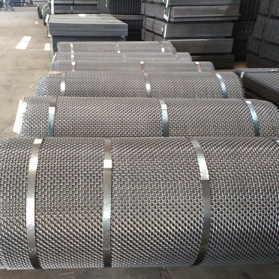 Aggregate Rust Protection Quarry Screen Mesh Lock Crimped