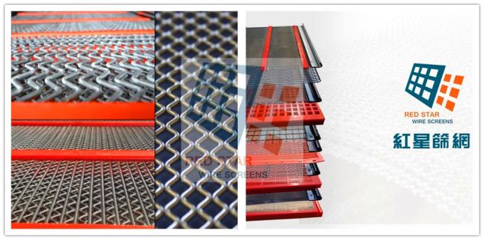Anti Clogging PU Strip Self Cleaning Screen Mesh for Aggregate Mining and Quarry Industrial 8