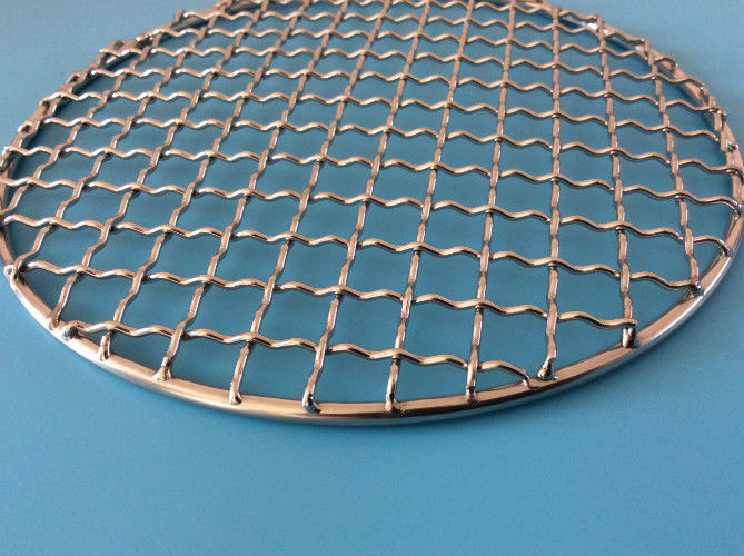 Twill Weave Welded Ss201 1.0mm Round Bbq Grill Mesh 0